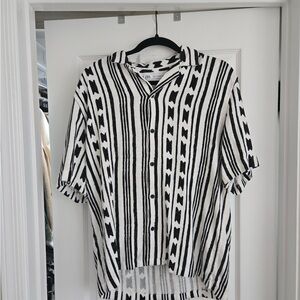 Zara Monochrome Patterned Men's Shirt